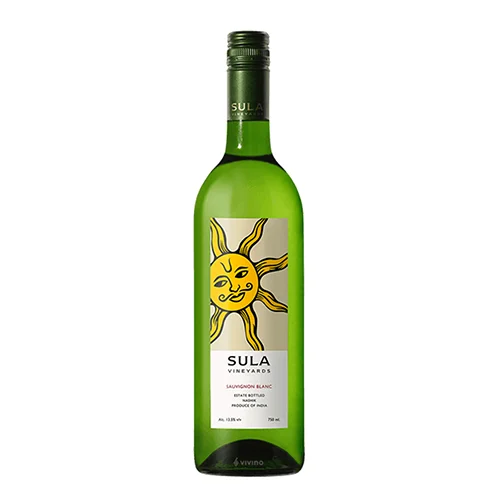 A bottle of Sula Sauvignon Blanc.
